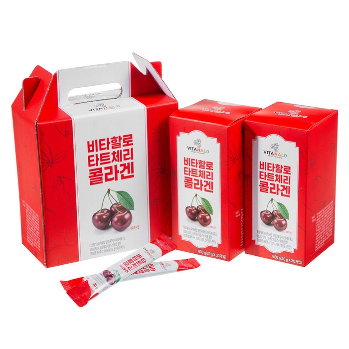 비타할로 타트체리 콜라겐 젤리 스틱, 20g, 60개입 대표 이미지 - 콜라겐 젤리 추천