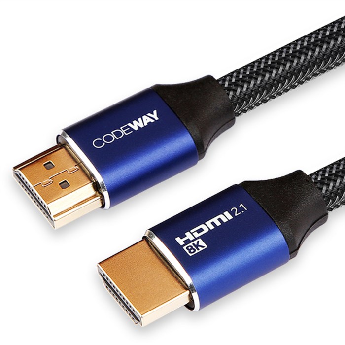 코드웨이 HDMI 2.1v UHD 8K 케이블, 1개, 1m 대표 이미지 - HDMI 케이블 추천