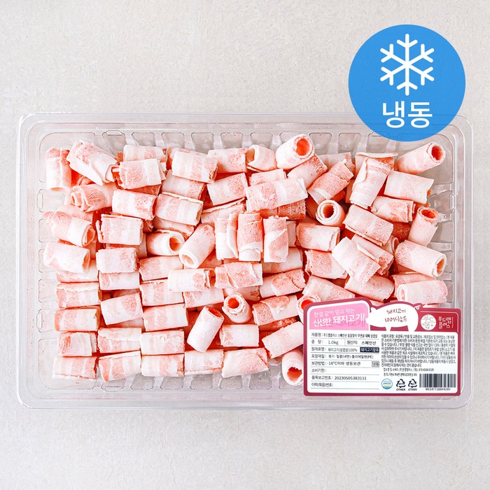 푸드랩플러스 스페인산 돌돌말이 무연골 대패 삼겹살 (냉동), 1kg, 1개 대표 이미지 - 꽃삼겹 추천