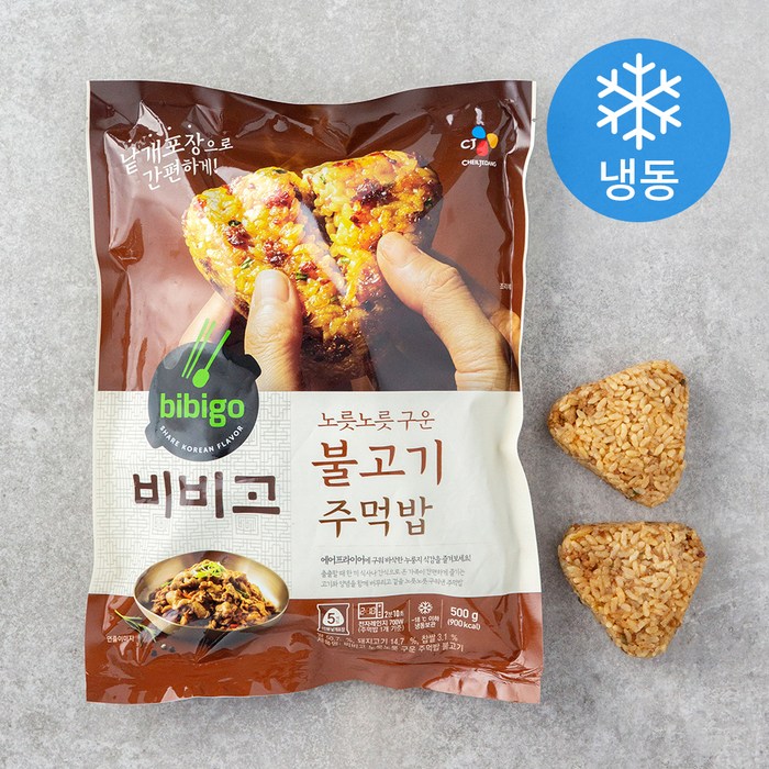 비비고 불고기 주먹밥 (냉동), 500g, 1개 대표 이미지 - 주먹밥 추천