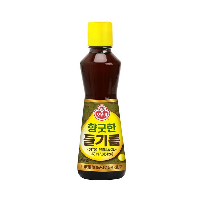 오뚜기 향긋한 들기름, 160ml, 1개 대표 이미지 - 들기름 추천