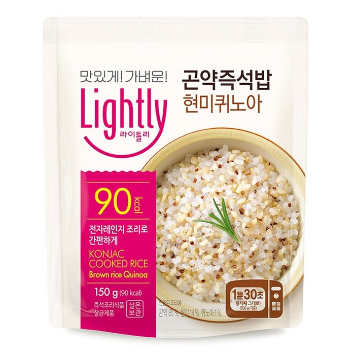 라이틀리 곤약즉석밥 현미퀴노아, 150g, 1개 대표 이미지 - 곤약밥 추천