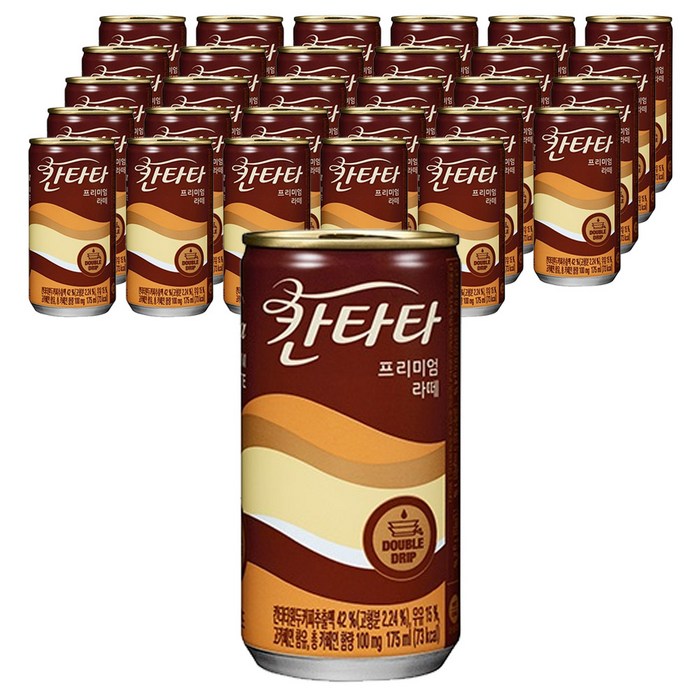 칸타타 프리미엄 라떼, 175ml, 30개 대표 이미지 - 캔커피 추천