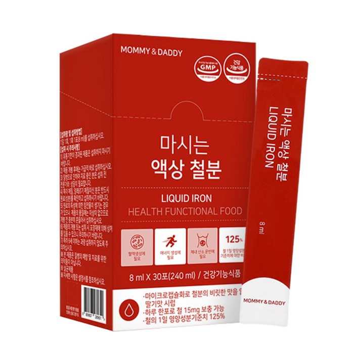 마미앤대디 임산부 마시는 액상 철분제 30p, 1개, 240ml 대표 이미지 - 빈혈 추천