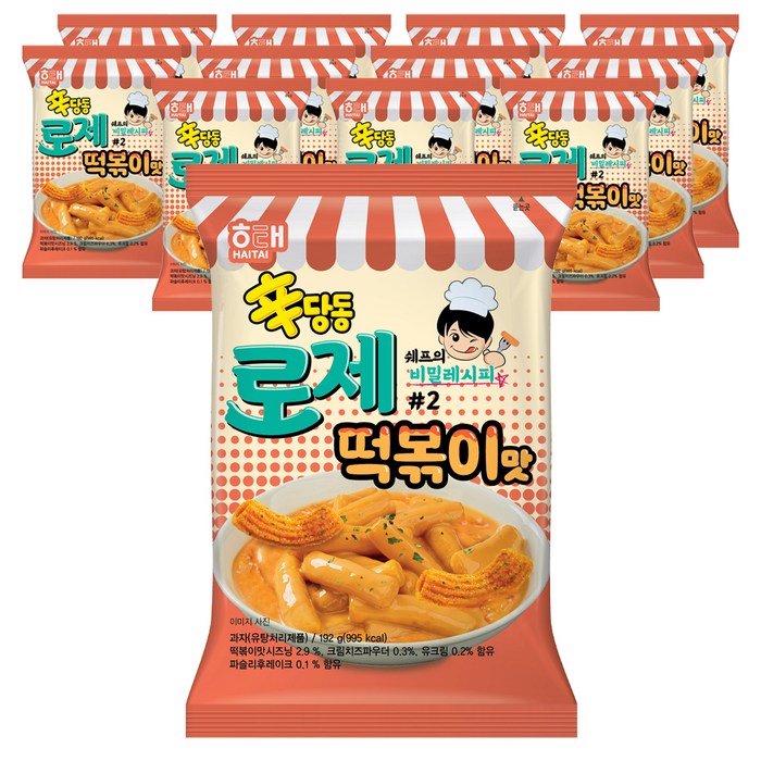 해태제과 신당동 로제떡볶이, 192g, 12개 대표 이미지 - 로제 떡볶이 추천