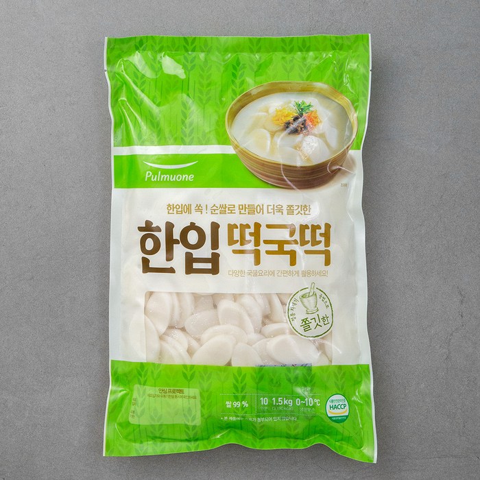 풀무원 한입 떡국떡, 1.5kg, 1개 대표 이미지 - 떡국떡 추천