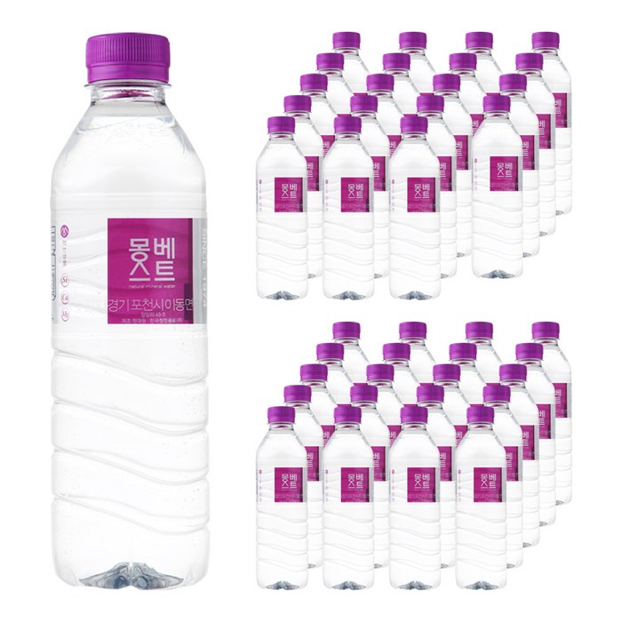 몽베스트 생수, 500ml, 40개 대표 이미지 - 생수 로켓배송 추천