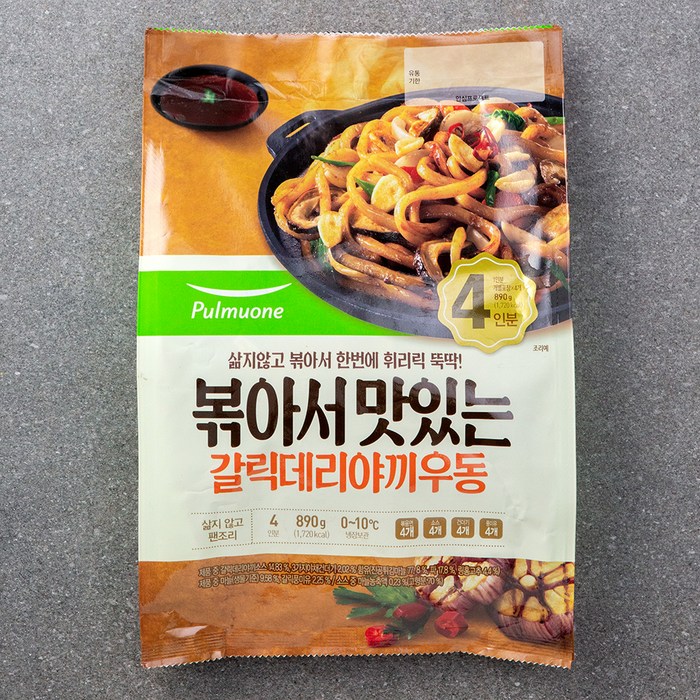 풀무원 볶아서 맛있는 갈릭 데리야끼우동 4인분, 890g, 1개 대표 이미지 - 우동 추천