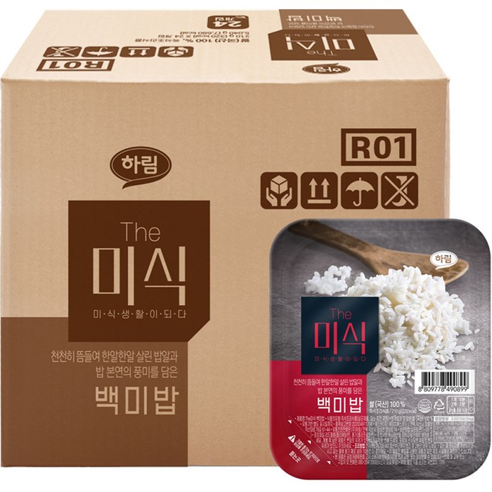 The미식 백미밥, 210g, 24개 대표 이미지 - 쌀밥 추천