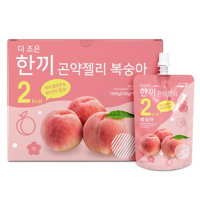 더존건강 더 조은 한끼곤약젤리 복숭아, 150ml, 10개 대표 이미지 - 존나 맛있는 과자 추천