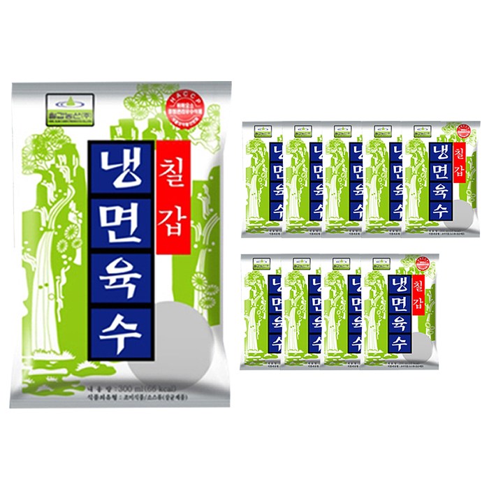 칠갑농산 냉면육수, 10개, 300ml 대표 이미지 - 냉면 맛집 추천