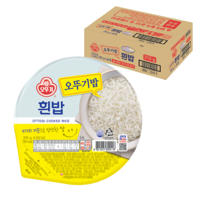 오뚜기 맛있는 오뚜기밥, 210g, 24개 대표 이미지 - 오이시쿠나레 추천