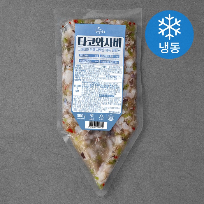 고래미 타코와사비 (냉동), 300g, 1개 대표 이미지 - 타코와사비 추천