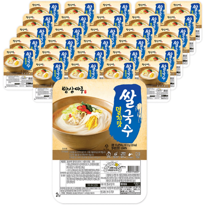 밥상마루 쌀국수 멸치맛, 92g, 30개 대표 이미지 - 국수 추천