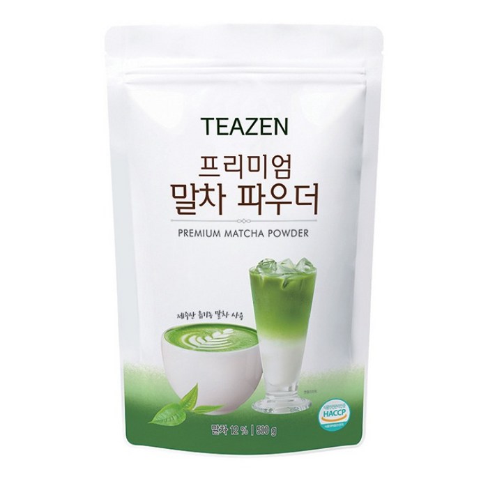 티젠 프리미엄 말차 파우더, 500g, 1개 대표 이미지 - 말차 추천