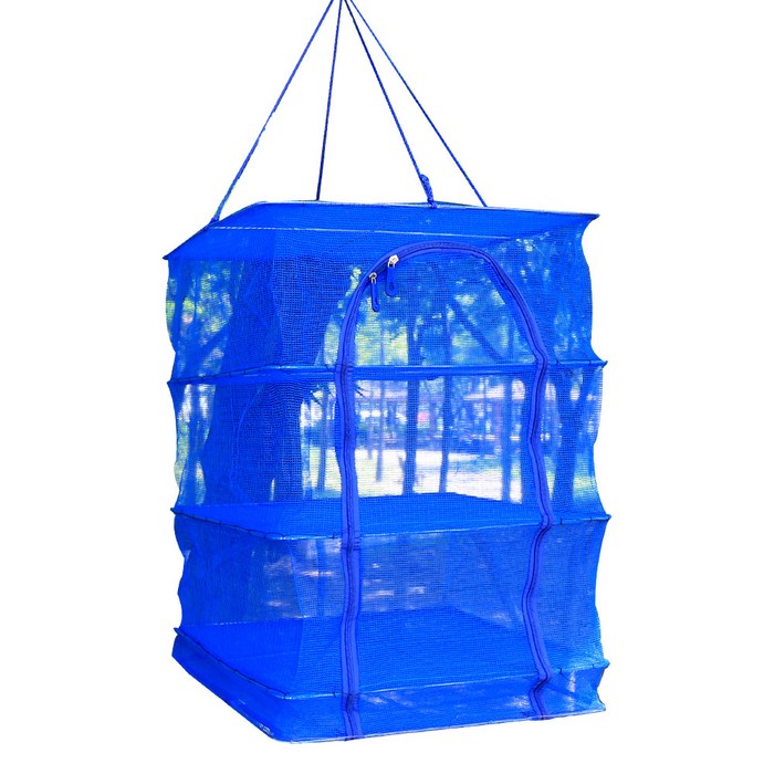 조아캠프 3단식기건조망 특대, 블루, 1개 대표 이미지 - 건조망 추천