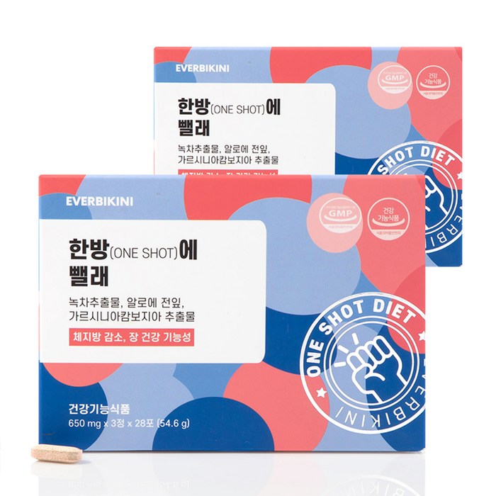 에버비키니 한방에 뺄래 다이어트 보조제, 84정, 2개 대표 이미지 - 식욕 억제 추천