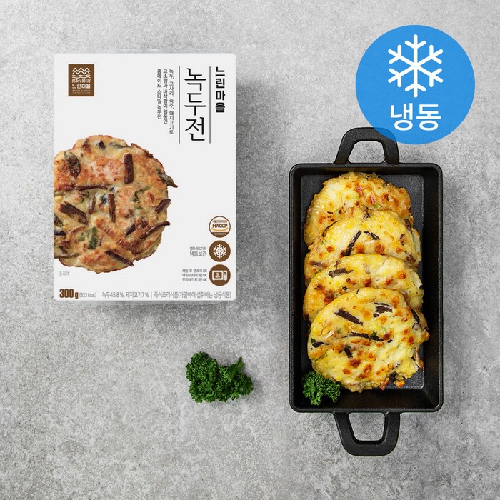 느린마을 녹두전 (냉동), 300g, 2팩 대표 이미지 - 느린마을 막걸리 안주 추천