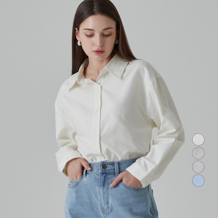 ELLE PARIS 베이직 옥스포드 셔츠 대표 이미지 - 엘르파리스 추천