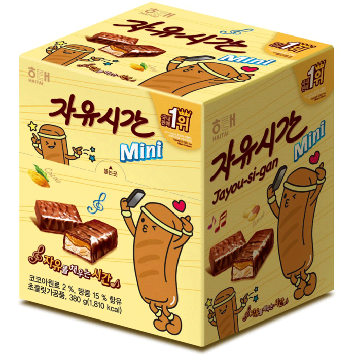 자유시간 mini 초콜릿 38p, 380g, 1개 대표 이미지 - 맛있는 과자 추천