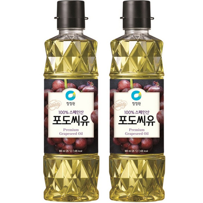 청정원 포도씨유, 900ml, 2개 대표 이미지 - 기름 추천