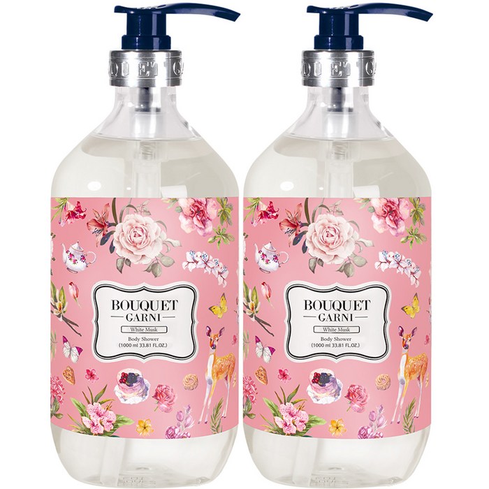 부케가르니 바디워시 화이트머스크, 1000ml, 2개 대표 이미지 - 부케가르니 추천