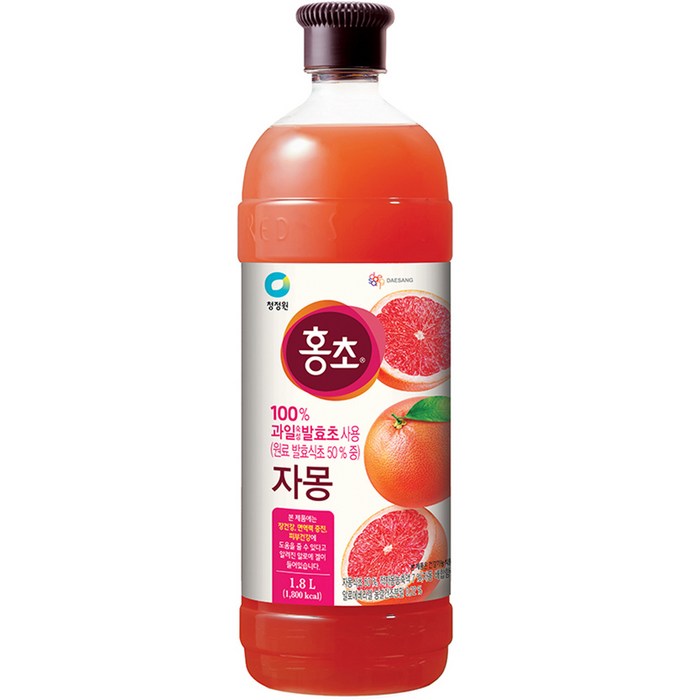 청정원 홍초 자몽, 1.8L, 1개 대표 이미지 - 공복에 좋은 음식 추천