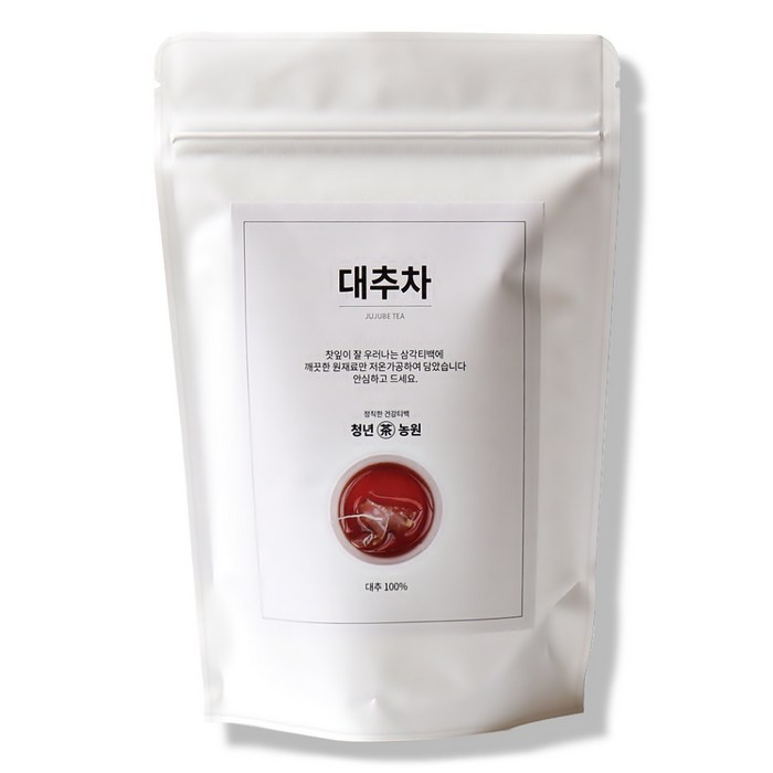 청년농원 저온가공 대추차 삼각티백, 1g, 50개 대표 이미지 - 대추차 추천