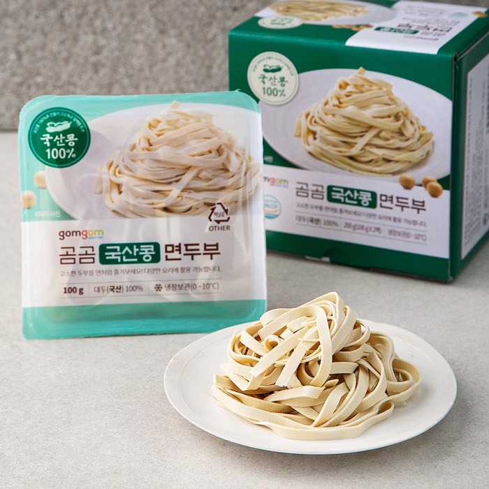 곰곰 국산콩 면두부, 100g, 2개 대표 이미지 - 두부면 추천