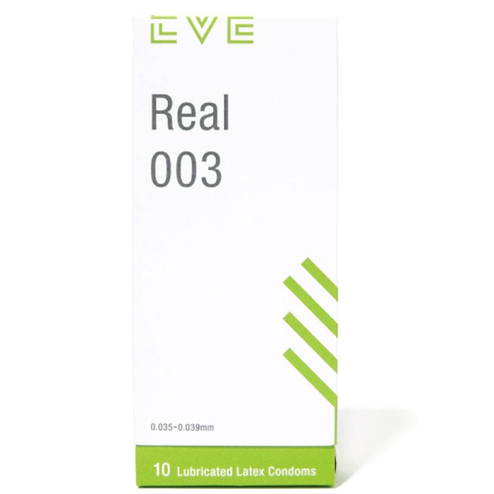 EVE Real 003 남성용 콘돔, 10개입, 1개 대표 이미지 - 001 콘돔 추천