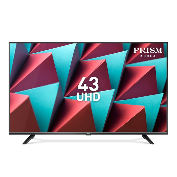 프리즘 4K UHD LED TV, 110cm(43인치), PT430UD, 스탠드형, 자가설치 대표 이미지 - 소형 TV 추천