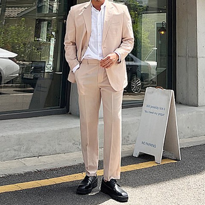 파이브라지 시어서커 썸머 여름 정장 세트 대표 이미지 - 남자 여름 정장 추천