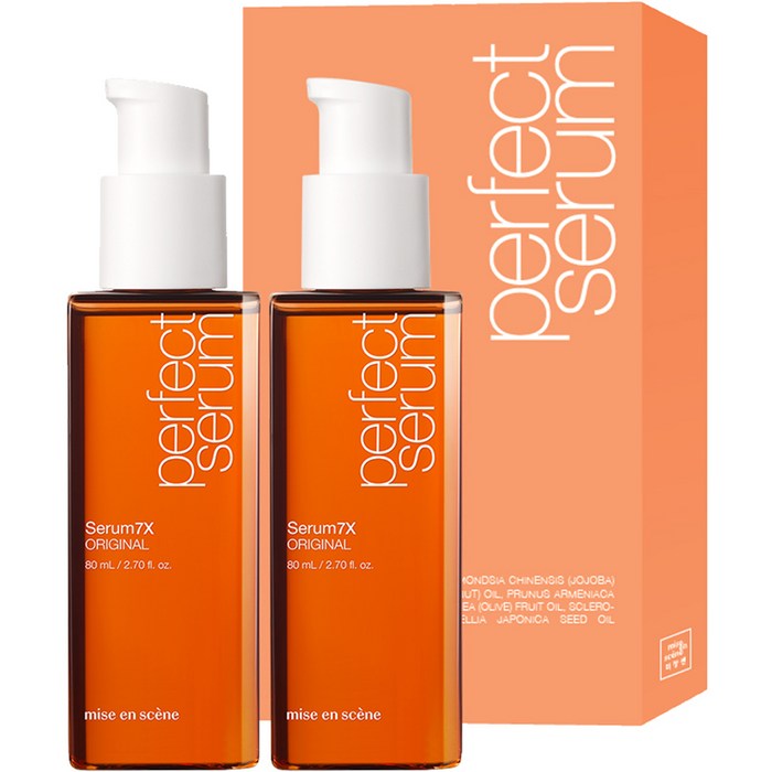 미쟝센 퍼펙트 오리지널 헤어 세럼 7X 2p, 160ml, 1개 대표 이미지 - 헤어스타일 추천