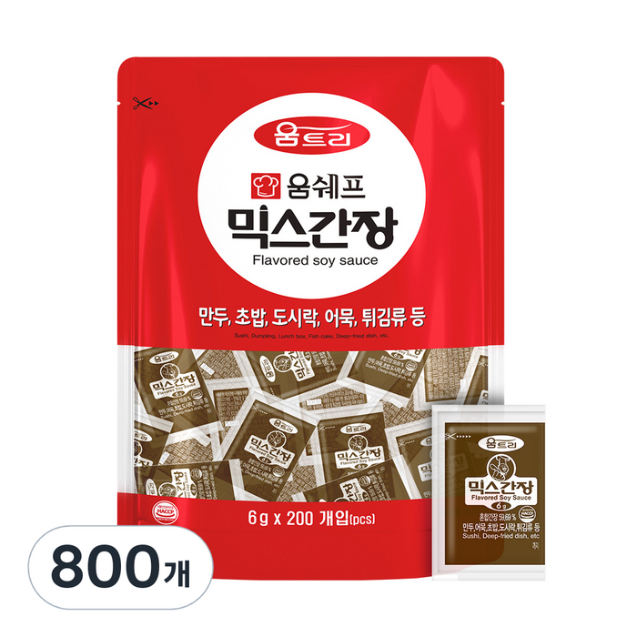 움트리 믹스간장, 6g, 800개 대표 이미지 - 초밥 추천