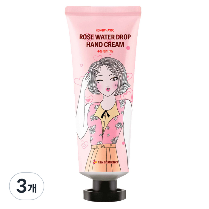 홍화수 수분 핸드크림 장미, 60ml, 3개 대표 이미지 - 수분 핸드크림 추천