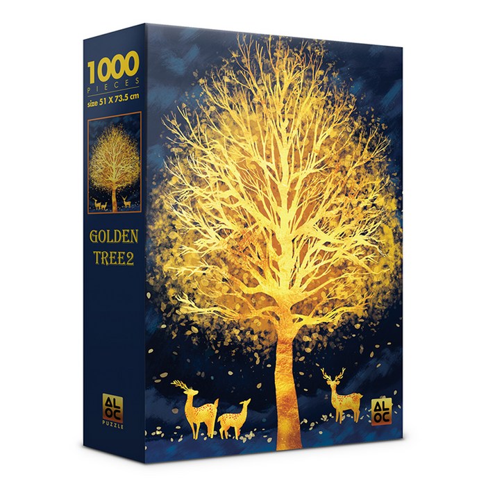알록 황금 나무2 직소퍼즐 AL3023, 혼합색상, 1000피스 대표 이미지 - 직쏘퍼즐 추천