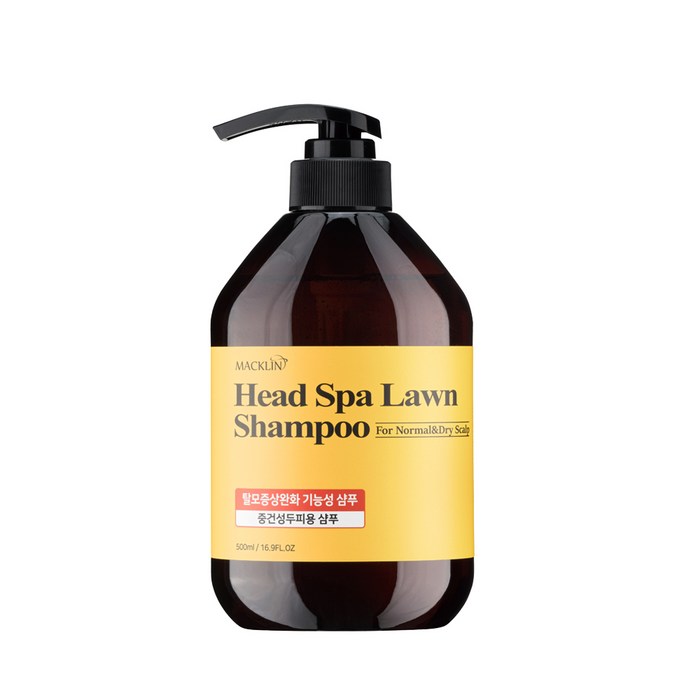 맥클린코스메틱 헤드 스파 잔디 샴푸 중건성용, 500ml, 1개 대표 이미지 - 중건성 샴푸 추천