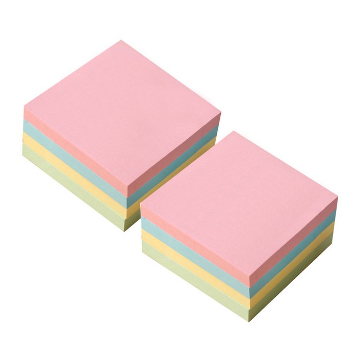 요랜드 알뜰팩 점착메모지 76 x 76 mm 400p, 혼합색상, 2개 대표 이미지 - 포스트잇 추천