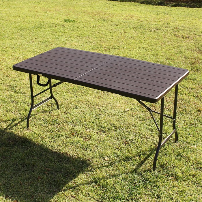 위드퍼니처 아르망 1500 브로몰딩 접이식 테이블, 브라운 대표 이미지 - 포차 테이블 추천