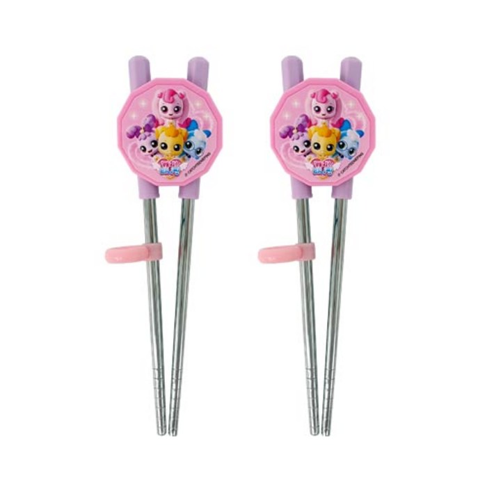 르번 캐치티니핑 양손교정 젓가락, 혼합색상, 2개 대표 이미지 - 유치원 수저세트 추천