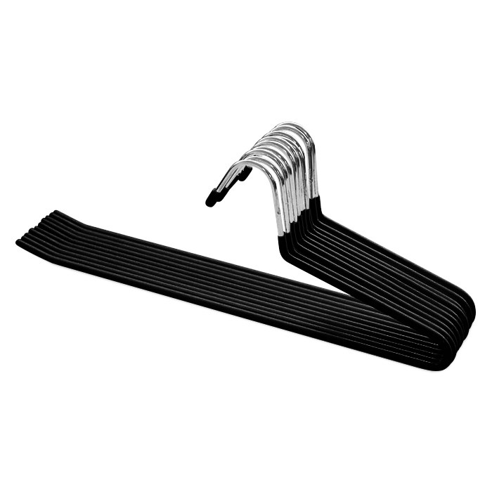 네이쳐리빙 논슬립 코팅 1단 바지걸이, 블랙, 10개 대표 이미지 - 바지걸이 추천