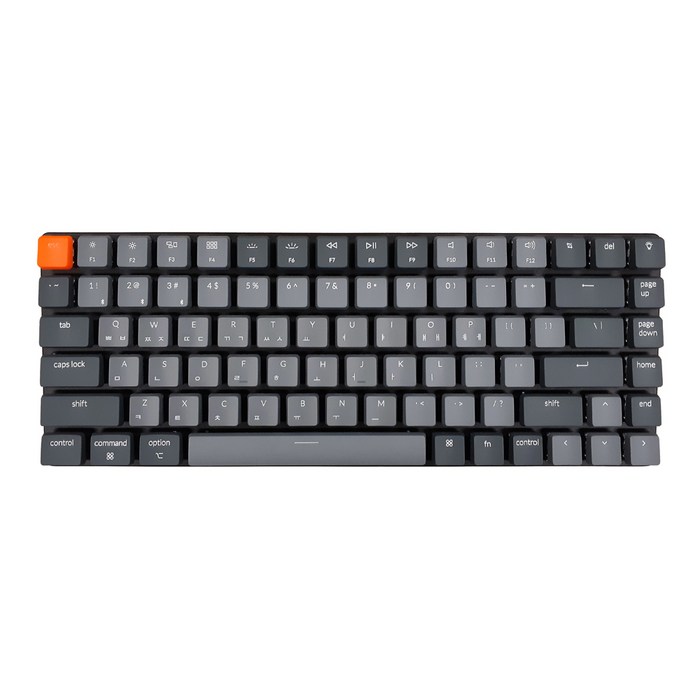 키크론 K3 블루투스 무선 기계식 키보드 WHITE LED 핫스왑 옵티컬 브라운, 텐키리스, K3V2 WHITE LED, 라이트그레이(옵티컬 갈축) 대표 이미지 - 키크론 키보드 추천