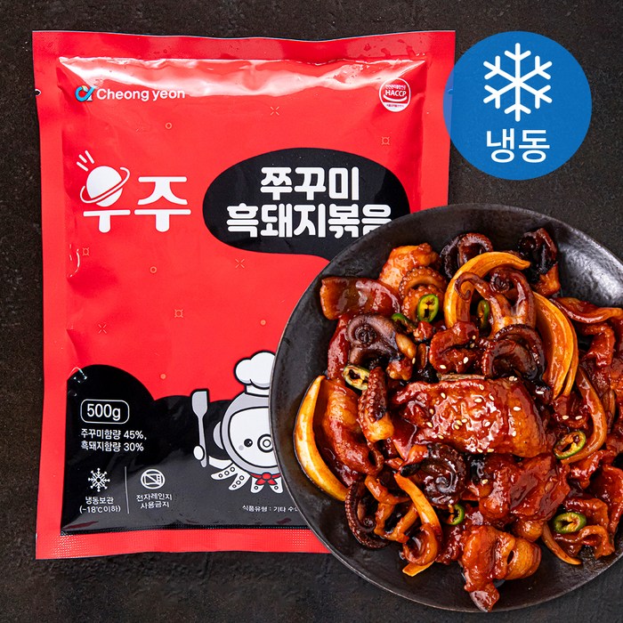 우주쭈꾸미 흑돼지 볶음 (냉동), 500g, 1개 대표 이미지 - 파티음식 추천