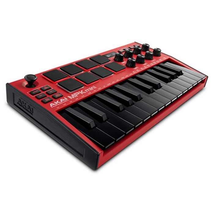 아카이 USB 마스터 키보드, MPK Mini MK3 RED, 레드 대표 이미지 - 전자키보드 추천