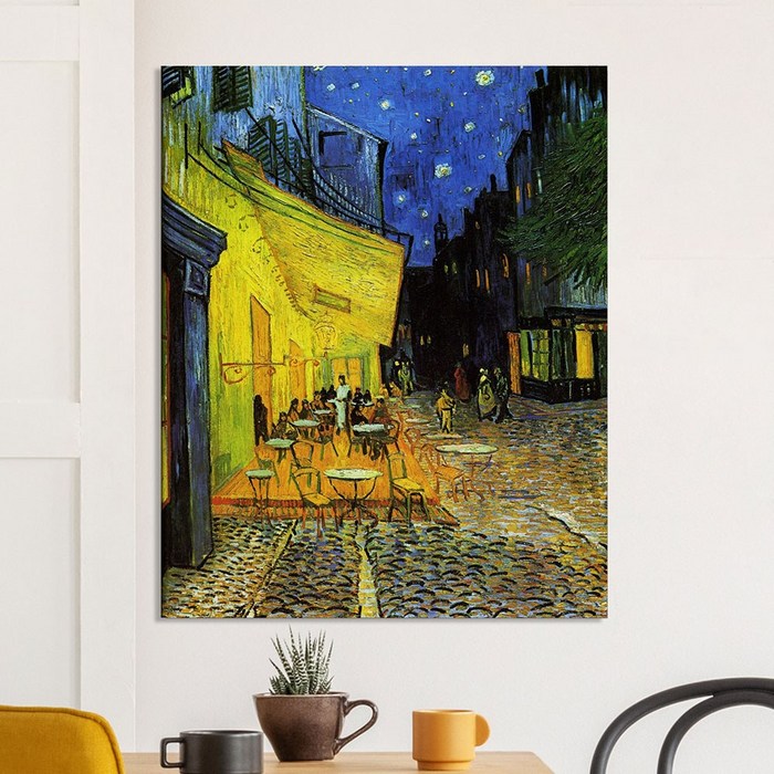 명화그림 인테리어 그림액자 잔잔하며 진한감동 반고흐 밤의까페테라스 명화그림 인테리어 그림액자 잔잔하며 진한감동 반고흐 밤의까페테라스