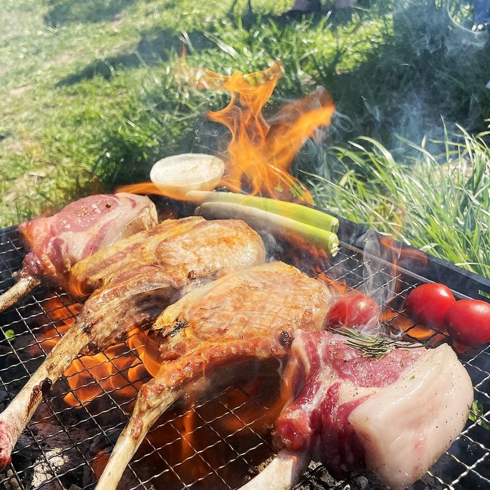 제주 흑 백 돼지 돈마호크 스테이크 프렌치렉 돼지 고기 돈 토마호크, 제주돼지 1kg 3~4대 대표 이미지 - 돈마호크 추천