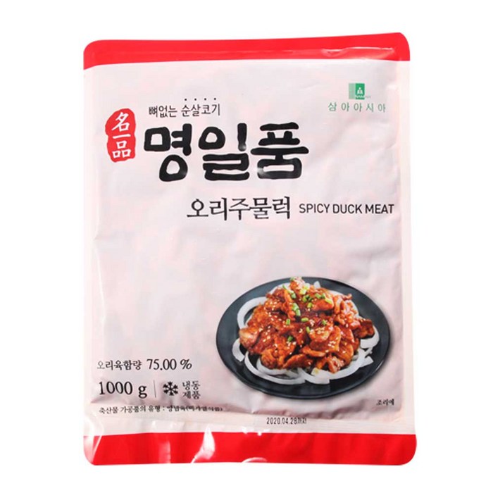 명일품 양념 오리주물럭 1kgX1봉, 1kg, 1봉 대표 이미지 - 오리주물럭 추천