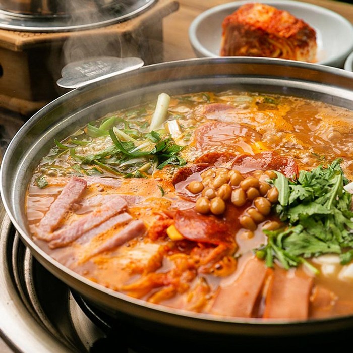 의정부찌 캠핑 햄많은 부대찌개 밀키트 (2인분) 간편조리 건강한 무설탕 쿠킹박스 자취생 집들이 추천, 4개 (+라면사리 2개 증정) 대표 이미지 - 부대찌개 밀키트 추천