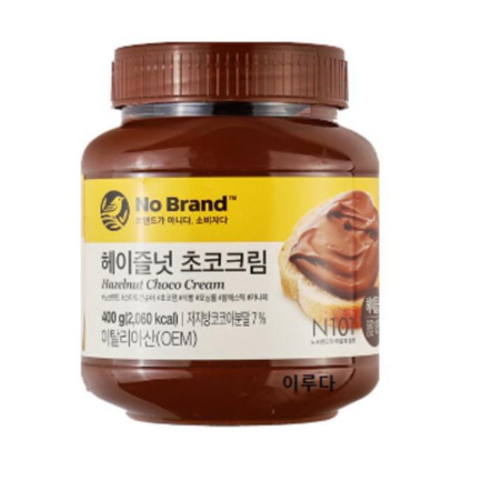 노브랜드 헤이즐럿 초코크림, 400g, 1개 대표 이미지 - 초코 크림 추천