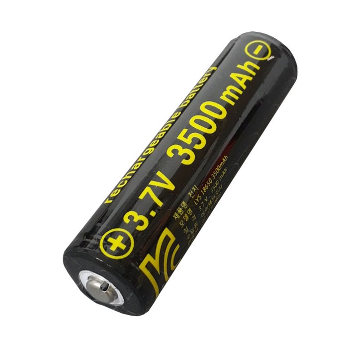 피티타임 삼성SDI 리튬배터리 충전기 건전지 18650 AA AAA, 1개, 2-18650충전지-BYD셀3500mAh 대표 이미지 - 건전지 충전기 추천